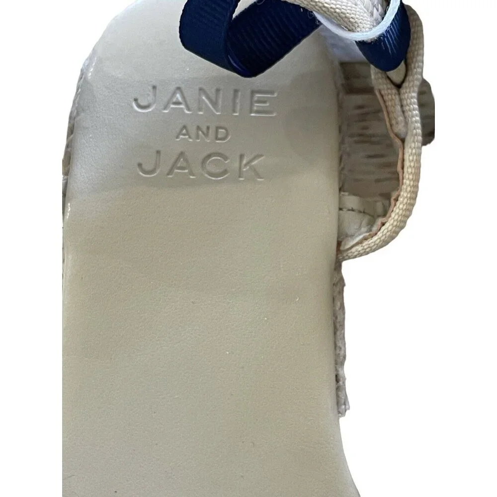 Janie And Jack Sandals Girls Size‎ 10 Floral Espadrille  $59
